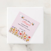 Our Little Wildflower Floral Bee 1st Birthday フェイバータグ (インサイチュ)