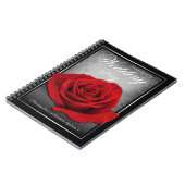 Our Loveバラ- Red Rose'結婚s Planning Diary ノートブック (左側)