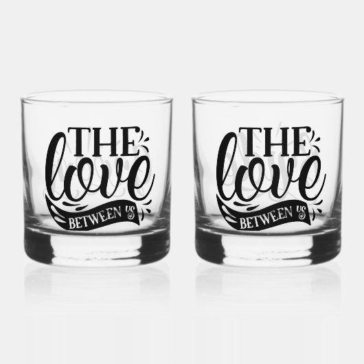 Our Love ウイスキーグラス (正面)