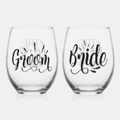 Our Love ステムなしワイングラス (裏面)