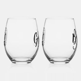 Our Love ステムなしワイングラス