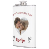 Our Love Custom Photo Valentine’s Day Flask フラスク (左)