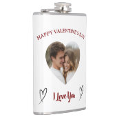 Our Love Custom Photo Valentine’s Day Flask フラスク (右)