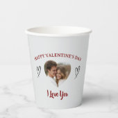 Our Love Custom Photo Valentine’s Day Paper Cup 紙コップ (正面)