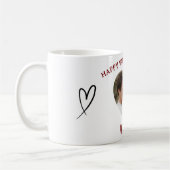 Our Love in a Mug Custom Photo Valentine’s Day コーヒーマグカップ (左)
