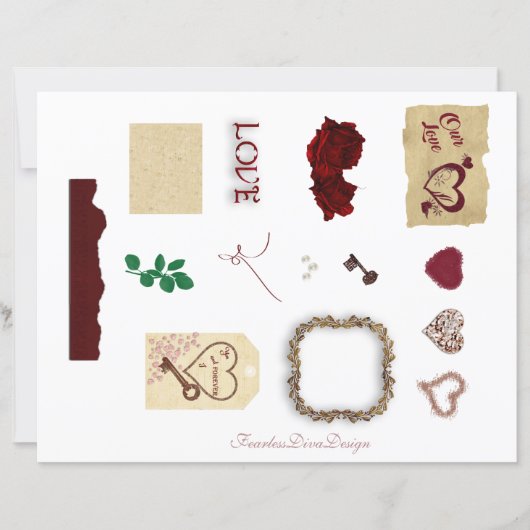 Our Love Junk Journal装飾 (正面)