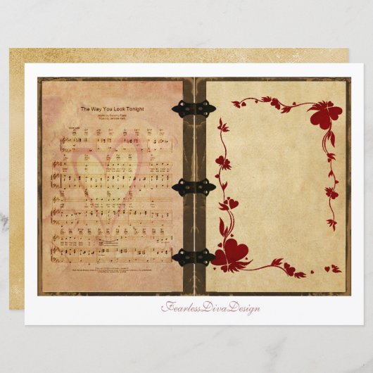 Our Love Junk Journal Pages 11 & 12 (正面/裏面)