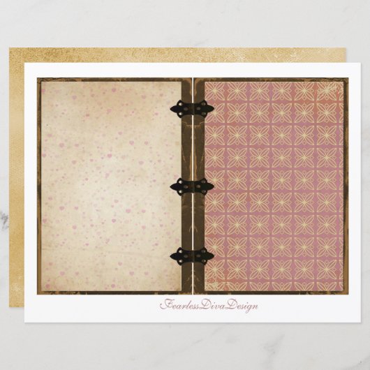 Our Love Junk Journal Pages 15 & 16 (正面/裏面)