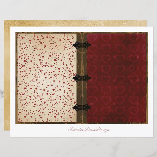 Our Love Junk Journal Pages 17 & 18 (正面/裏面)