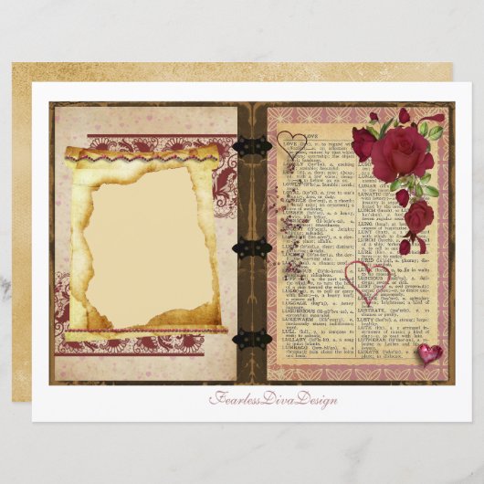 Our Love Junk Journal Pages 19 & 20 (正面/裏面)