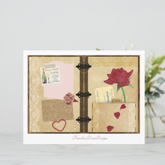 Our Love Junk Journal Pages 9 & 10 (スタンド正面)