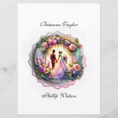 Our Love Reaches The Moon Wedding Menu メニュー (裏面)