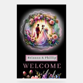 Our Love Shine Brighter Than The Moon Large Sign アクリルサイン