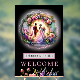 Our Love Shine Brighter Than The Moon Large Sign アクリルサイン