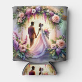 Our Love Shines As Bright As The Moon Wedding 缶クーラー (正面)