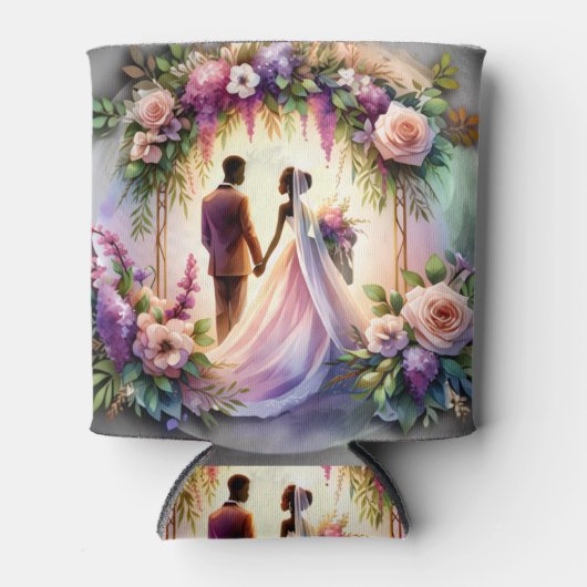 Our Love Shines As Bright As The Moon Wedding 缶クーラー (正面)