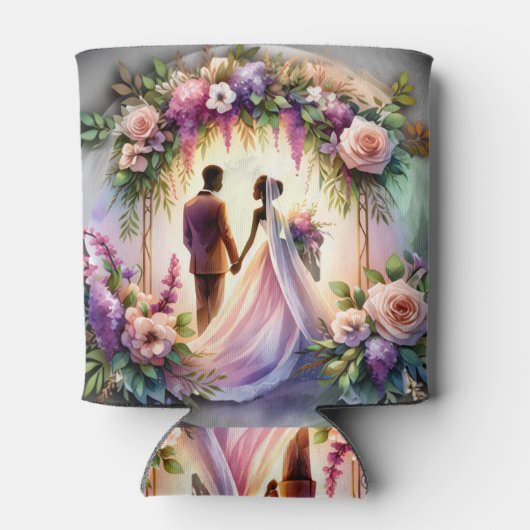 Our Love Shines As Bright As The Moon Wedding 缶クーラー (裏面)