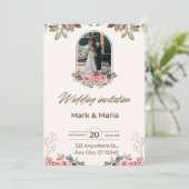 Our Love Story:結婚式招待状 招待状 (スタンド正面)