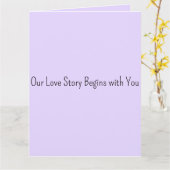 Our Love Story Begins with You Wedding Guest Book  カード (黄色い花)