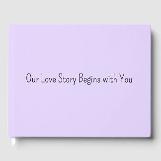 Our Love Story Begins with You Wedding Guest Book  ゲストブック
