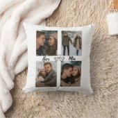 Our Love Story – Couple Photo Throw Pillow クッション (ブランケット)