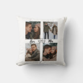 Our Love Story – Couple Photo Throw Pillow クッション (正面)