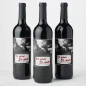 Our Love Story — Custom Photo Wine Label ワインラベル (ボトル)