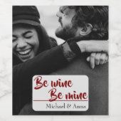 Our Love Story — Custom Photo Wine Label ワインラベル (シングルラベル)