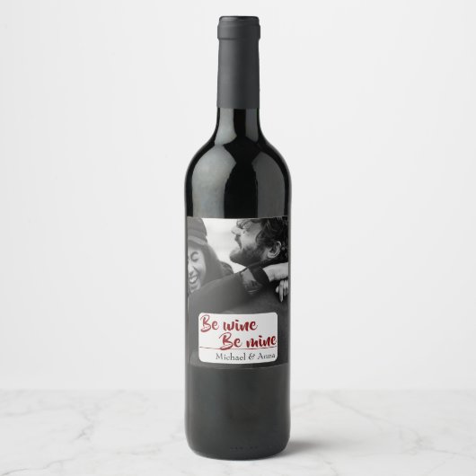 Our Love Story — Custom Photo Wine Label ワインラベル (正面)