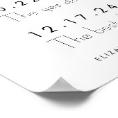 Our Love Story Special Datesタイムライン結婚のサイン ポスター (角)