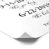 Our Love Story Special Datesタイムライン結婚のサイン ポスター (角)