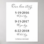 Our Love Story Special Datesタイムライン結婚のサイン ポスター (正面)