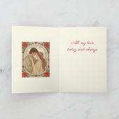 Our Love Timeless And True Romantic Illustration カード (内部)