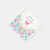 Our Lovely One Baby Shower スタンダードカクテルナプキン (角)