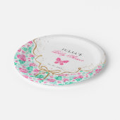 Our Lovely One Baby Shower ペーパープレート (アングル)