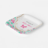 Our Lovely One Baby Shower ペーパープレート (傾斜あり)