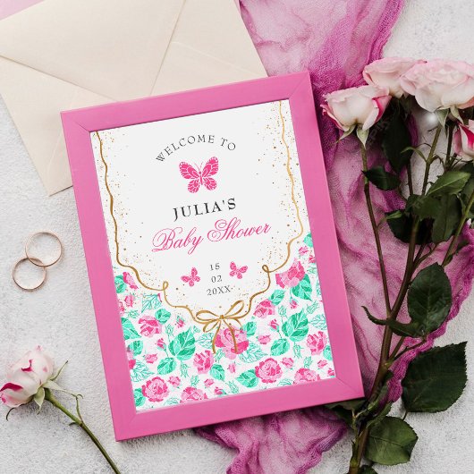 Our Lovely One Baby Shower ポスター