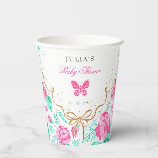 Our Lovely One Baby Shower 紙コップ (裏面)