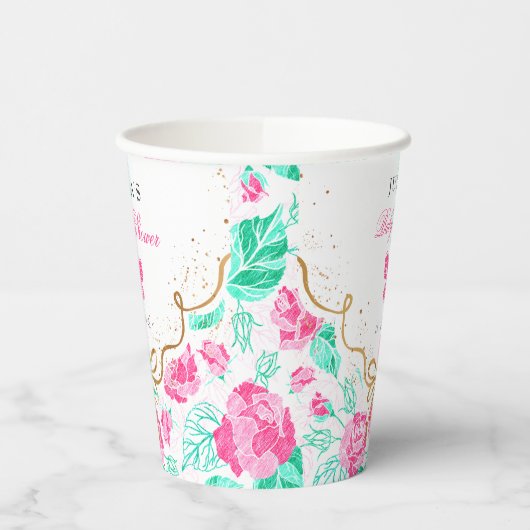 Our Lovely One Baby Shower 紙コップ (左)