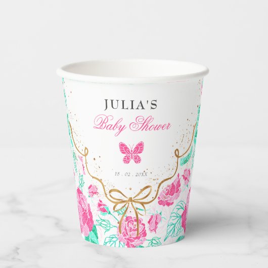 Our Lovely One Baby Shower 紙コップ (正面)