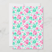 Our Lovely One Baby Shower Bingo Game 招待状 (裏面)