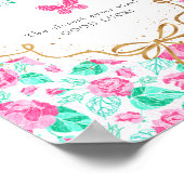 Our Lovely One Baby Shower Game Sign ポスター (角)