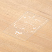 Our Lovely One Baby Shower Invitation アクリル招待状 (レイダウン)