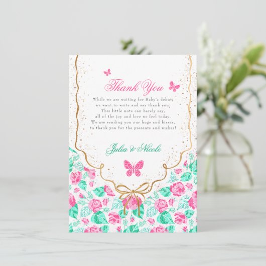 Our Lovely One Baby Shower Invitation 招待状 (スタンド正面)