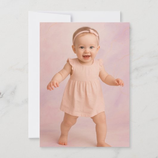 Our Lovely One Baby Shower Invitation 招待状 (裏面)