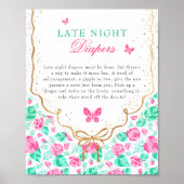 Our Lovely One Late Night Diapers Game Sign ポスター (正面)