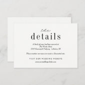 Our Love's 結婚詳細エンクロージャカード エンクロージャーカード (正面/裏面)