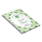 Our Lucky Charm St Patrick Baby Shower Guest Book ノートブック (右側)