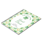 Our Lucky Charm St Patrick Baby Shower Guest Book ノートブック (左側)