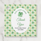 Our Lucky Charm St Patrick's Baby Shower フェイバータグ (正面)